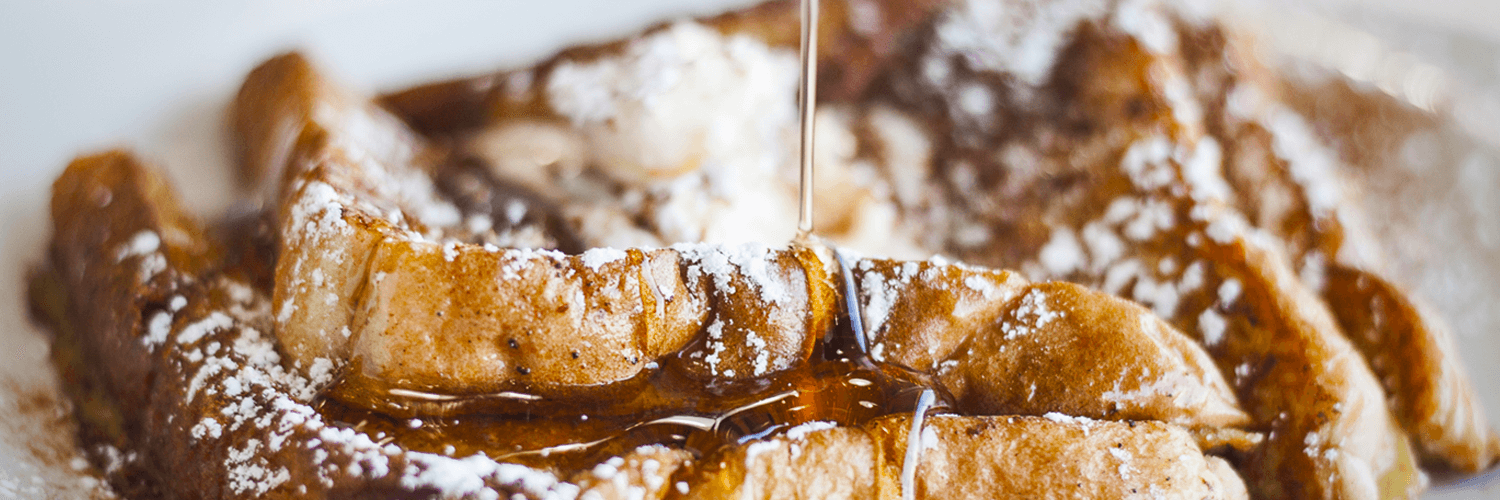 Sunday Brunch breakfast of Frensh Toast electronic banner
